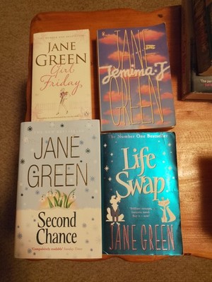 4 JANE GREEN BOOKS JOBLOT BUNDLE-LIFE SWAP,SECOND CHANCE,GIRL FRIDAY,JEMIMA J
