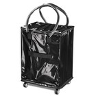 Byootique 16" Rolling Tote Bag Grocery Bag on 5 Wheels for Travel MidnightGlitz — photo 2