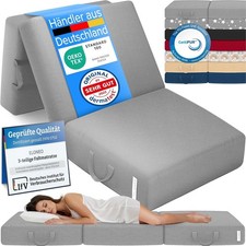 Klappmatratze, Gästematratze, 3-teilige Faltmatratze, Schaumstoff extra dick ...