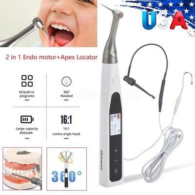 2 in 1 Dental Endo Motor 16:1 Contra angle with Apex Locator Root Canal Tools