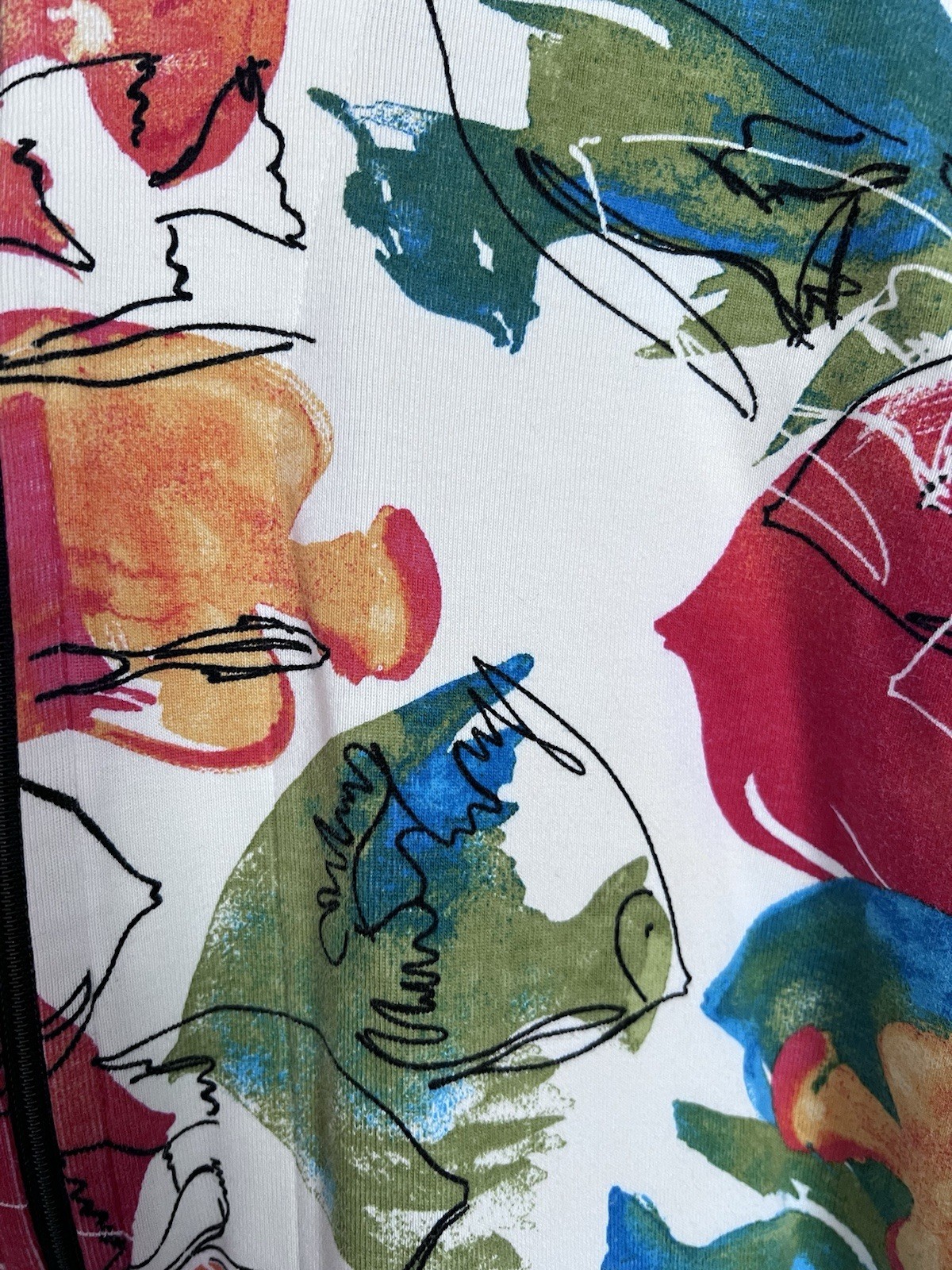 Chicos Jacket Abstract Lightweight Multicolour Co… - image 4