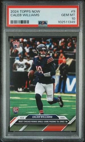 2024 Topps Now - Caleb Williams #9 /6573 (RC) PSA 10! 💎