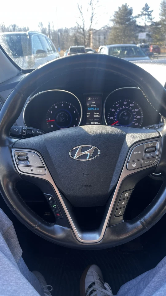 Panel de control de radio AM FM 2015 2016 2017 Hyundai Santa Fe OEM 94510C2530 Foto 4 de 4