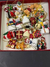 Lot Of 20 VTG Christmas Holiday Ceramic Christmas Ornaments Miscellaneous Figure