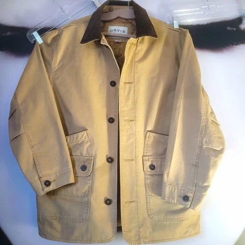 L 42 in chest Orvis Classic Collection Men's Beige Cotton Jacket  - product listing photo