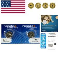 371 SR920SW Batteries - 1.55V Silver Oxide 371 Watch Battery 2 Count