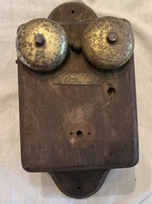Antique Telephone Russell Tomlinson Electric Company Danbury Oak Phone Bell Box