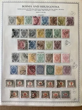 Bosnia Herzegovina Stamp Collection 1879–1918 on Album Pages