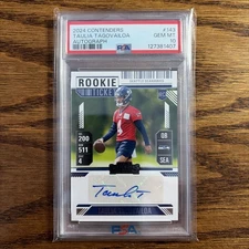 2024 Taulia Tagovailoa Rookie Ticket Auto PSA 10 GEM MT #143!