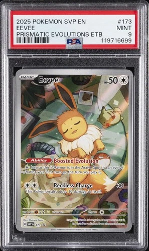 2025 POKEMON SVP EN-SV BLACK STAR PROMO #173 EEVEE PSA 9