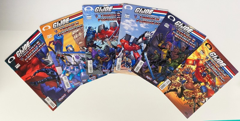 G.I Joe vs Transformers #1-6 Complete Set. 2003. Image Comics.