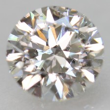 Certified 0.60 Carat D VS1 Round Brilliant Natural Enhanced Loose Diamond 5.51mm