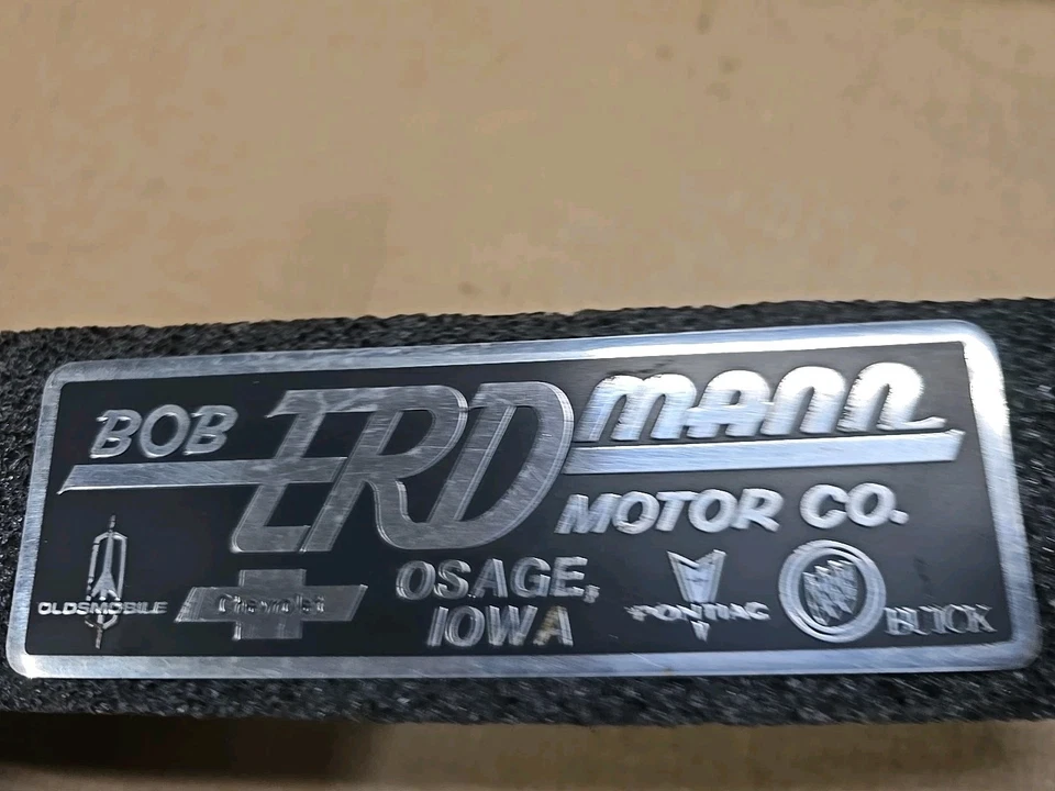 OSAGE IA ERDMANN EMBLEMA DISTRIBUIDOR PONTIAC CHEVY OLDS BUICK 61 63 64 67 69 70 75 79 Foto 3 de 4