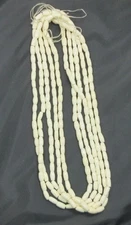 Wholesale Lot Of 500 1/2" White Water Buffalo Bone Hair Pipe Beads #BHP1