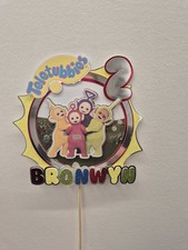 Teletubbies Rainbow Cake Topper Unofficial Personalised Birthday Theme