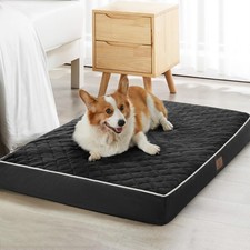Orthopedic XL Waterproof Crate Dog Bed Extra Large, Removable Washable Cover