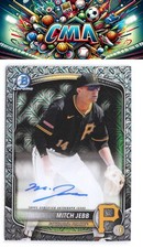 2025 Bowman Chrome #BMA-MJ Mitch Jebb Prospect Autographs Steel Metal Mojo #/100