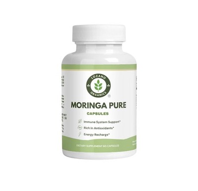 Moringa Powder Capsules - 800mg of Pure Nutrient-Rich 60 Count (Pack 1) 