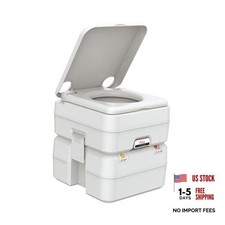 Portable Toilet for RV, Boat, and Camping  5.3 Gallon - Multifunctional