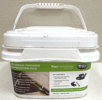 TREX HIDEAWAY UNIVERSAL FASTENER COMBINATION PACK 200 SQ. FT.