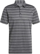 Brand New adidas 2 Color Stripe Polo Men's M Black/Grey Four