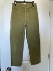 EUC Madewell Classic Straight Jeans Corduroy Edition Olive Green Size 27 — photo 1