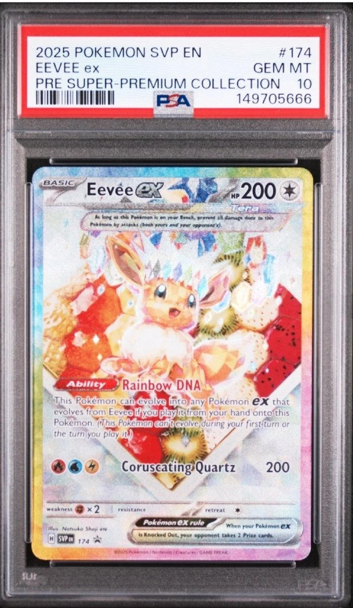 Eevee Pokémon TCG Professional Sports Authenticator (PSA) Grade 10