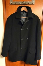 Versace Collection Mens Wool Peacoat Black Si...