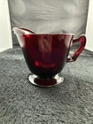 VINTAGE  DEPRESSION GLASS ROYAL RUBY RED ANCHOR HOCKING CREAMER PITCHER