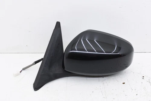 2009 Nissan 370Z Driver Left Side Power Rear View Mirror Magnetic Black OEM KW41