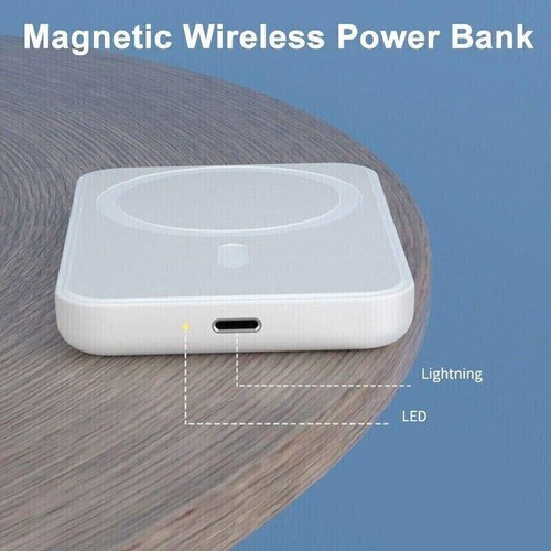 Batterie sans fil Power Bank magnétique 20000mAh pour iPhone série 15/14/13/12 - Photo 11 sur 12