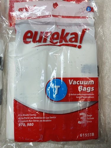 4 X Genuine Eureka Style T Vacuum Bag 61555B - 4 PKGS- 3 bags per pkg (12) New - Picture 2 of 3