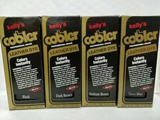 Kelly's Leather Dye 4 Oz.   Black, Dk. Brown, Med Brown, Cordovan  Free Ship USA