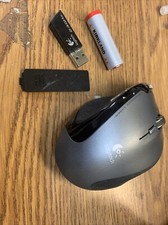 Logitech Gray Black Wireless Bluetooth Ergonomic 5-Button 800DPI Laser Mouse