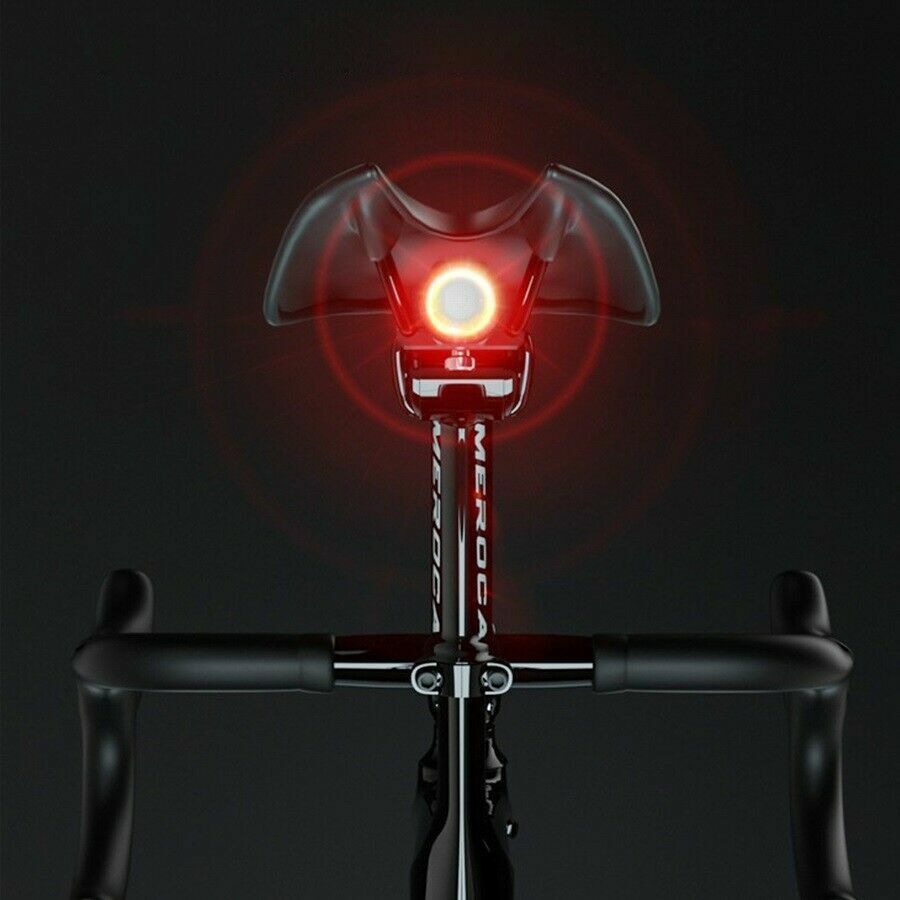 Rear Bike Light Seat Mount Li-on with USB Charger Auto Brake Light | eBay