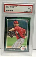 Mike Leake 2010 Bowman RC Rookie Card #196 - PSA 9 Mint - REDS / CARDINALS