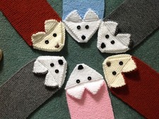 SCIARPA VOLPE NOVITÀ LAVORATA A MANO. Marrone e crema.