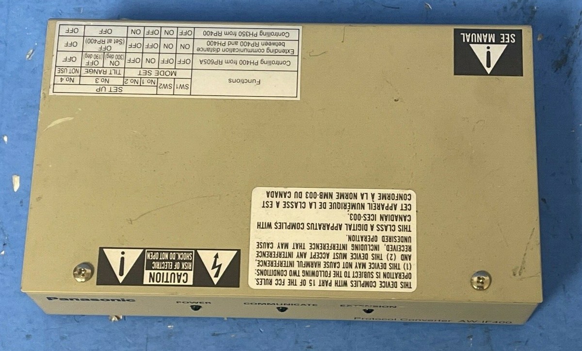 PANASONIC PROTOCOL COVERTER AW-IF400 | eBay