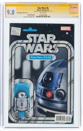 Star Wars #6 R2-D2 ACTION FIGURE VARIANT CGC SS 9.8 signed JOHN TYLER CHRISTOPHE