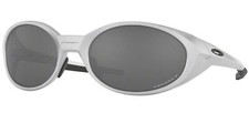 Oakley Men's OO9438 Eyejacket Redux Rectangular Sunglasses, Silver/Prizm Black