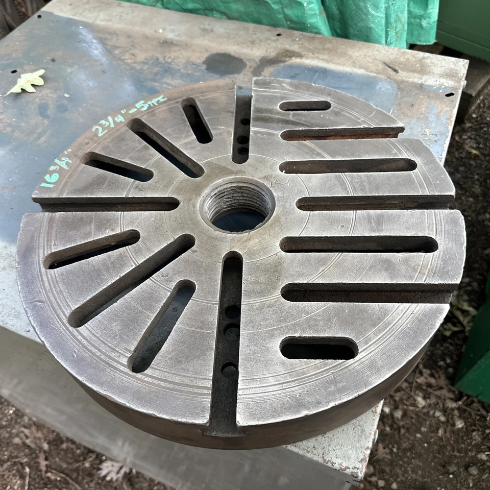 16-3/4” Faceplate 2-3/4”-5tpi Threaded Mount Leblond Metal Lathe Machinist Tool — 第 3/4 张图片