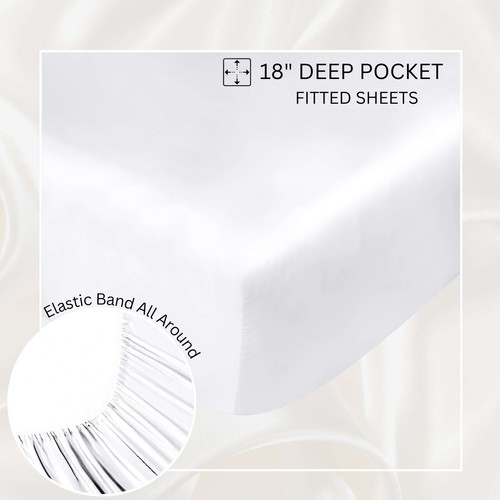 Bamboo.Store Bamboo Bed Sheets - Queen - Beige - Picture 15 of 15