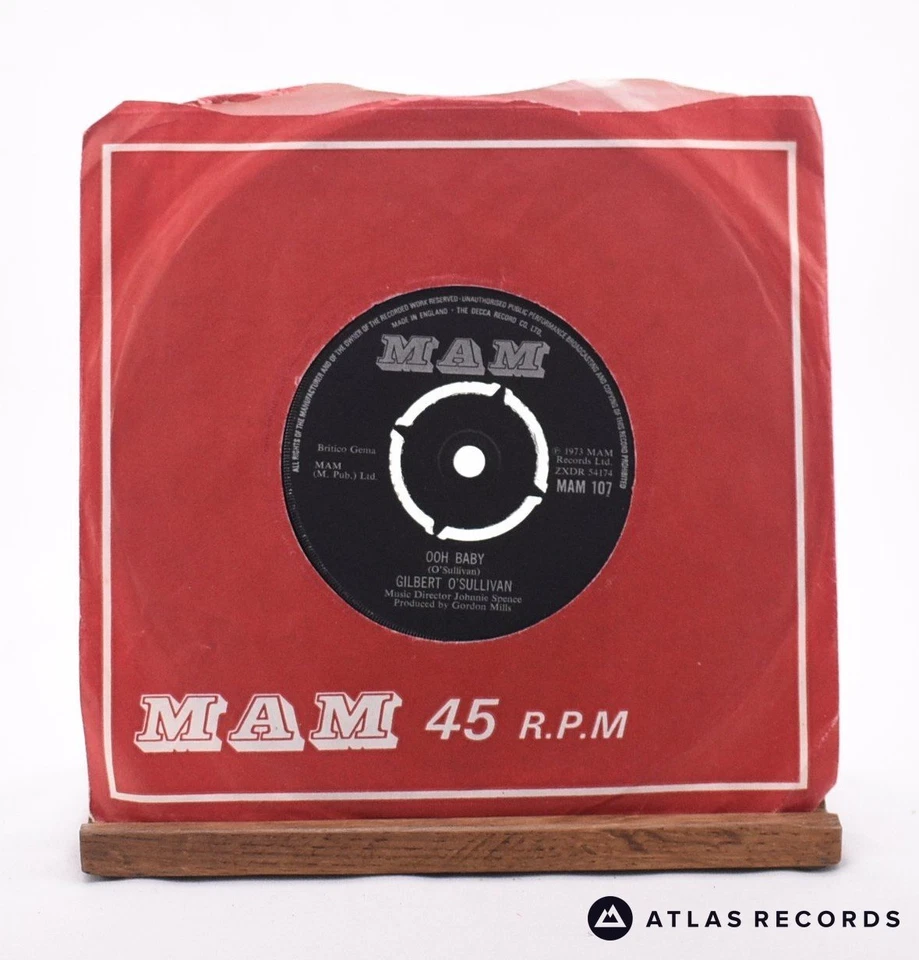 Gilbert O'Sullivan - Ooh Baby - 7" Vinyl Record - VG+/VG+ - Image 2 of 4