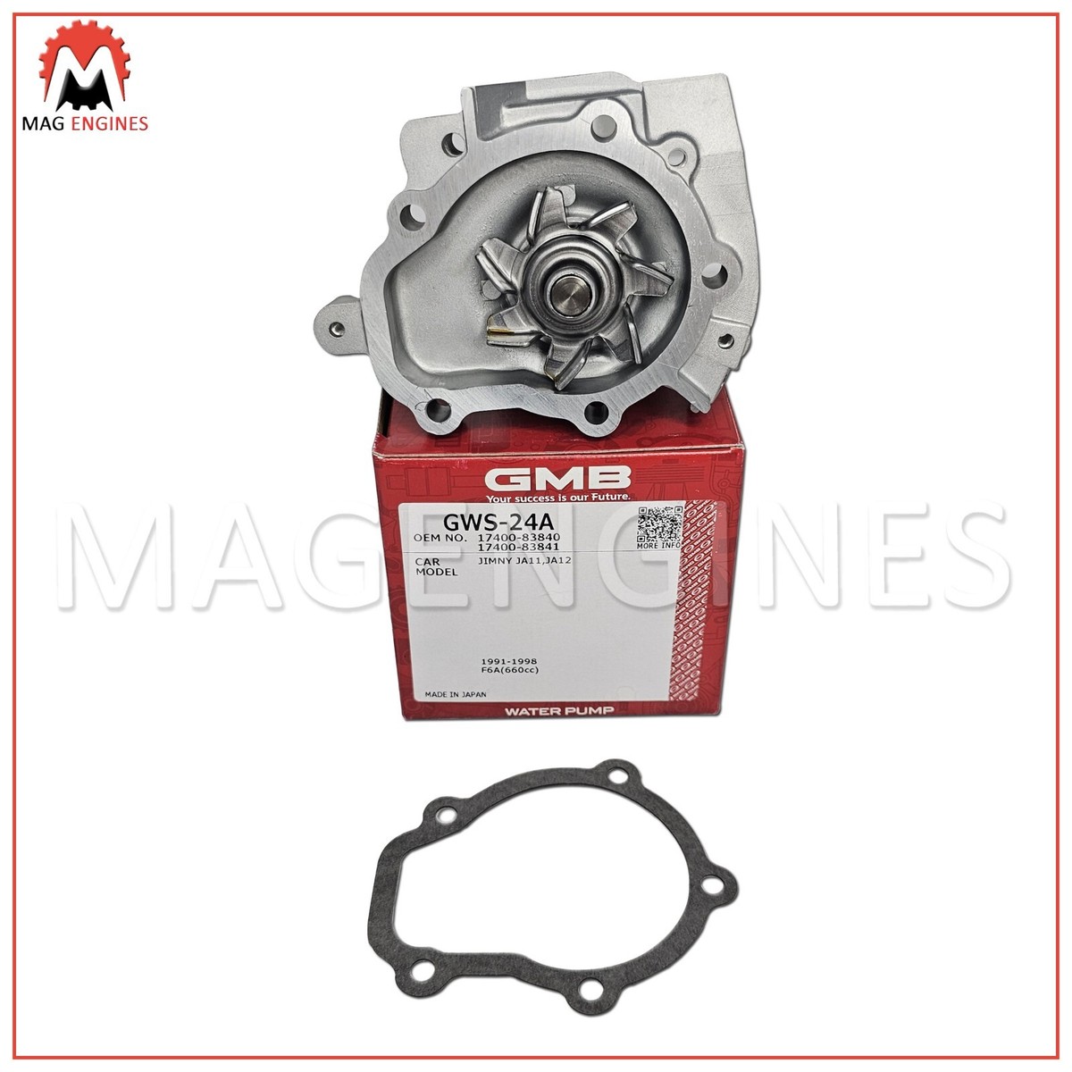 17400-83840/83841 WATER PUMP SUZUKI F6A FOR JIMNY 1991-98 | eBay