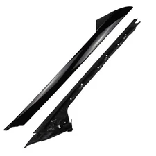 Front Driver Side Windshield Outer & Inner A Pillar Trim Molding Kit Compatib...