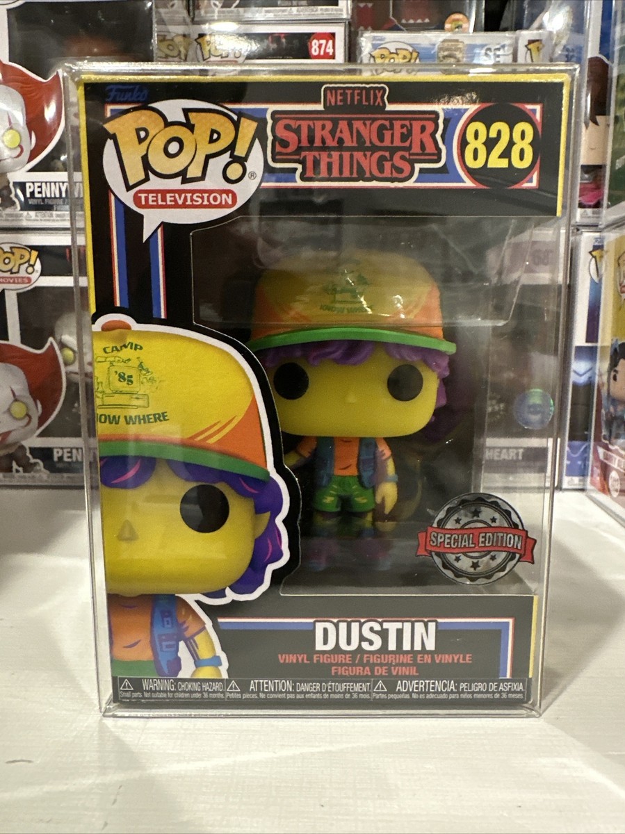 Funko Pop! Stranger Things - Dustin #828 Black Light Special