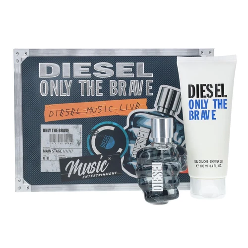 Diesel Only the Brave Men's , 2 Pc Gift Set - 1.7 Fl Oz + 3.4 Fl Oz Shower Gel