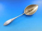 Blueberry by Gorham Sterling Silver Large Berry Spoon GW w/ 3-D berries 10 3/4"