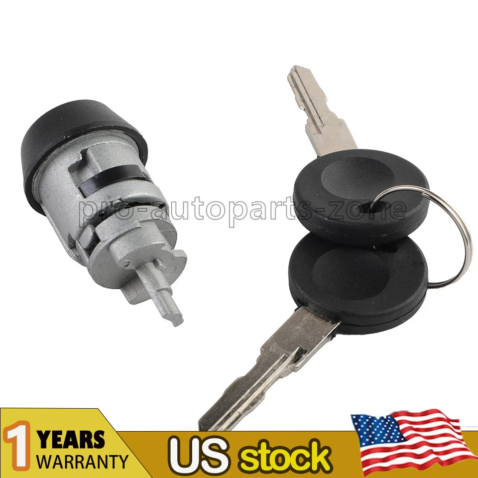 Interruptor de encendido cilindro de bloqueo con llaves para VW Jetta Passat Golf Cabrio 1H0905855A Foto 4 de 4