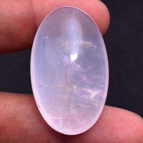 95,00 carats naturel rose quartz ovale cabochon pierre précieuse brillante ~ - Photo 1/4